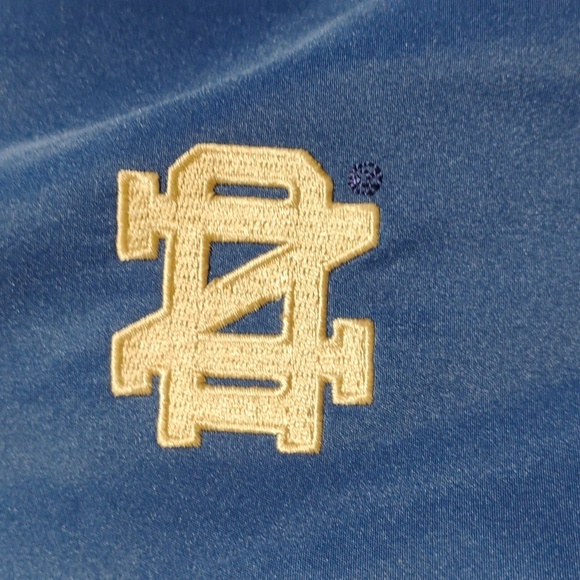 RARE! NWOT ADIDAS Notre Dame Climaproof Winter Vintage Coat Velcro/Zip Sz.L - Picture 5 of 15